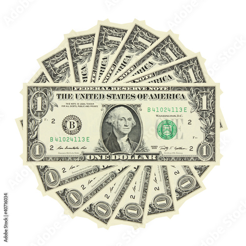 Photo: One dollar bill One dollar bill