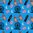 Seamless pattern of London buildings Seamless pattern of London buildings