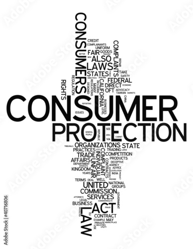 Illustration: Word Cloud "Consumer Protection" Word Cloud "Consumer Protection"