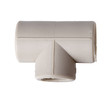 Fitting  to connect to polypropylene tubes, isolated on a wh