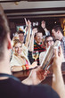 Group of happy young people