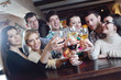Group of happy young people
