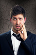 Frightened man