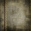 Old vintage paper cover with lace