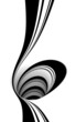 Abstract black and white spiral