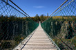 Pedestrian suspension bridge at Eagle Canyon, Ontario. Canada
