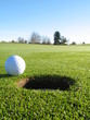 On the green