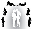 pregnant woman silhouette