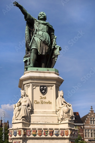 Photo: statue of Jacob van Artevelde,Gent statue of Jacob van Artevelde,Gent