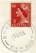 Canceled australian stamp Canceled australian stamp