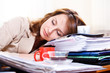 Photo: Tired young woman Tired young woman