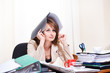 Photo: stressed young woman stressed young woman