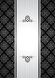 Vector black and white vintage background