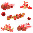Collage made with christmas shots and illustrations