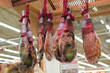 Variety of kosher and halal delicatessen in supermarket