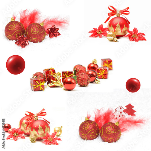 Photo: Collage made with christmas shots and illustrations Collage made with christmas shots and illustrations