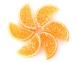 orange jelly candies isolated on white orange jelly candies isolated on white