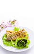 gebratene fisch mit  balsamico creme