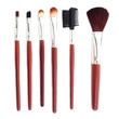 set of cosmetic brushes isolated on white background
