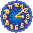 Funny cartoon clock for kids