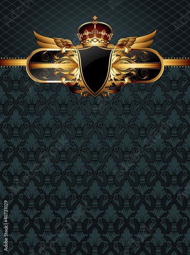 Vector: ornate golden frame ornate golden frame