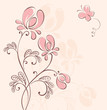 Abstract flower background