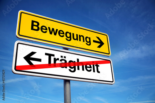 Photo: Bewegung statt Trägheit Bewegung statt Trägheit