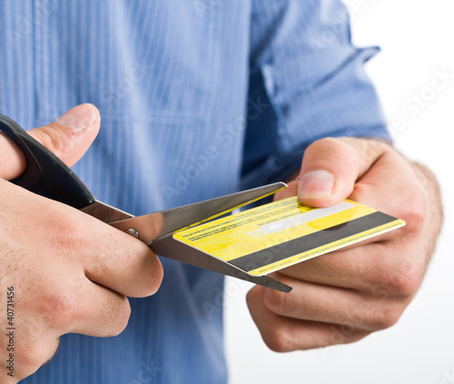 Photo: Cut credit card Cut credit card