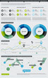 Elements of Infographics with buttons and menus