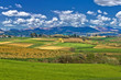 Beautiful green landscape under blue sky Beautiful green landscape under blue sky