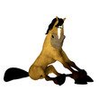 Sad Cartoon Horse
