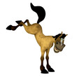 Angry Cartoon Horse