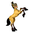 Happy Cartoon Horse