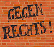 Backsteinwand - gegen rechts