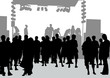 Crowd in front of the stage