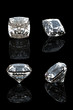 Collection of  diamond.  Gemstone