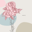 Bouquet of roses vector illustration Bouquet of roses vector illustration