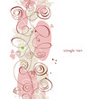 Retro floral seamless background