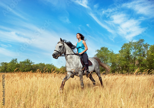 Photo: Girl on a horse Girl on a horse