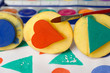Foto: Kartoffeldruck Stempel Bunt Kartoffeldruck Stempel Bunt