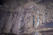 Carvings in one of the temples in Khajuraho, India