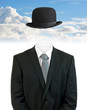 invisible business man clouds