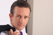 businessman looking at camera