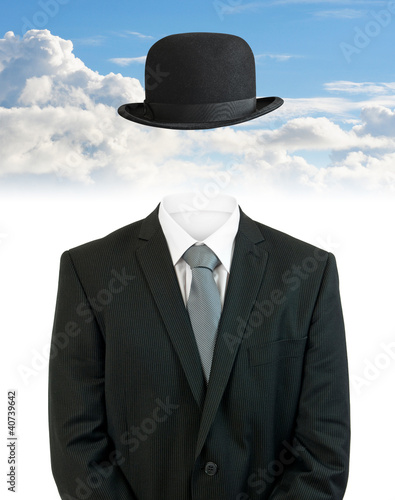 Photo: invisible business man clouds invisible business man clouds