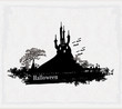 grungy Halloween background with haunted house grungy Halloween background with haunted house