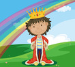 King in field