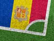 Illustration: Ballon de Football et Drapeau Ballon de Football et Drapeau