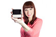 Presenting smart phone with keyboard