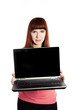 Presenting laptop