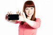 Happy smartphone user